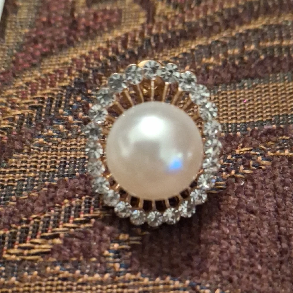 Elegant Gold and Silver Pearl Earrings